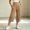 Khaki, variant on JOANKDMI Cropped Sweatpants for Women High Waisted Capri Pants Wide Leg Lounge Trousers with Pockets Athletic Loose Fit Casual Activewear for Yoga Workout and Gym