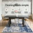 thumbnail image 7 of 8'x10' washable area rug for living room, modern abstract printed rug, home decorative rug for bedroom and dining room, non-slip indoor rug, blue, 7 of 7