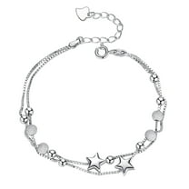 Christmas Gifts Moocorvic Bracelets Women Cute Beads Heart Bracelet Boho Adjust Bracelet For Women Teen Girls