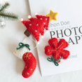 thumbnail image 5 of Pequeño colgante de fieltro de lana para Navidad, accesorios de bricolaje, guirnalda de árbol de Navidad, calcetines de copo de nieve, decoración, accesorios colgantes, 5 of 5
