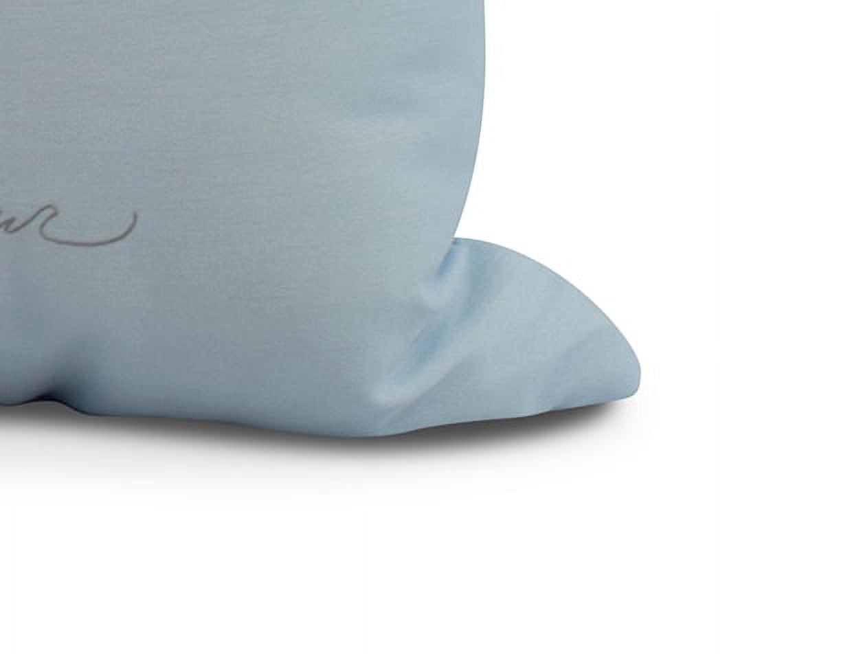 Simply Daisy, 26 x 26 inch, Martini Glass Happy Hour Geometric Print Pillow, Pale Blue