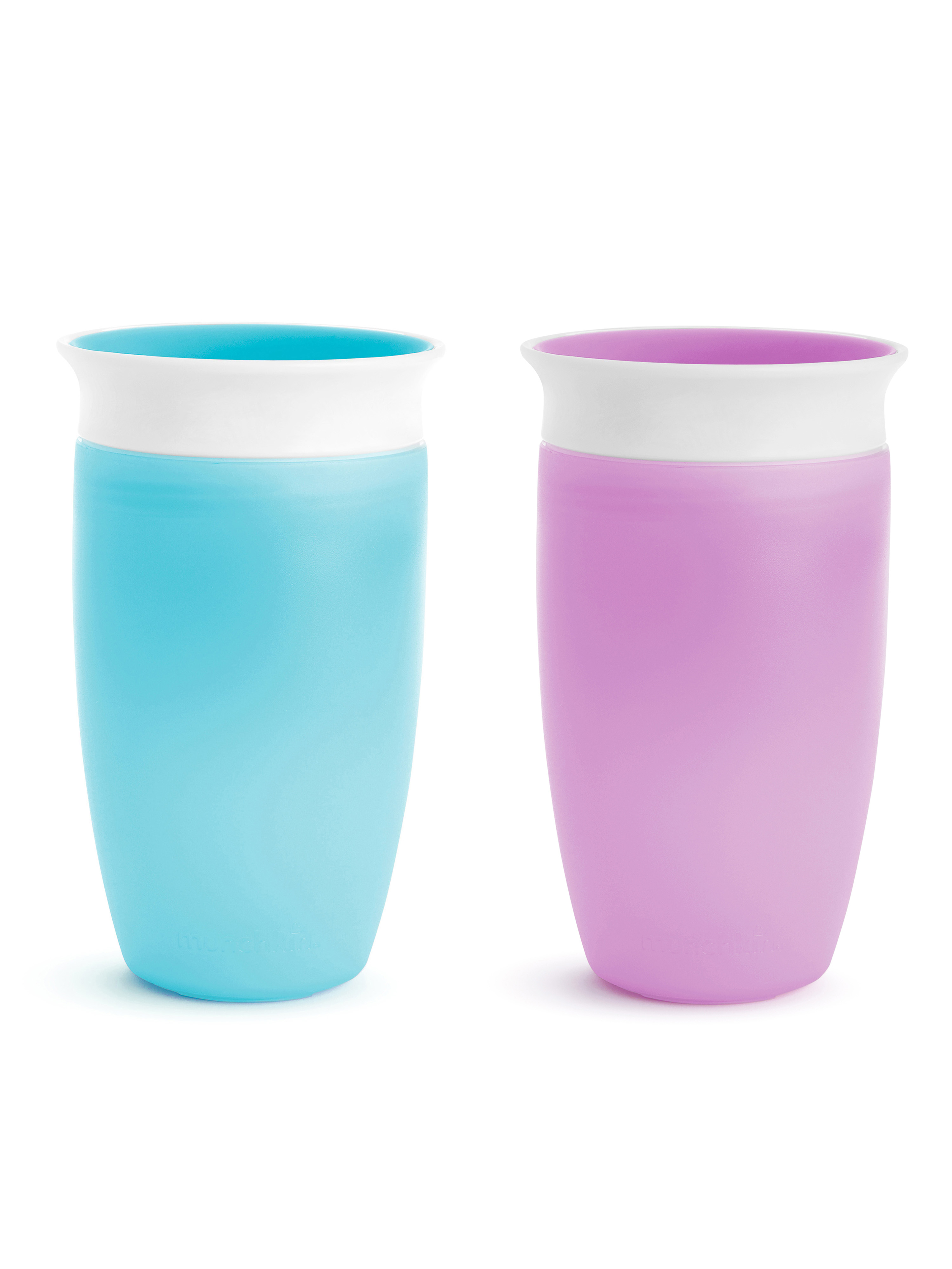 Munchkin® Miracle® 360° Spoutless Sippy Cup, 10 oz, Blue/Purple, Unisex, 2 Pack - image 5 of 6