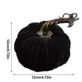 thumbnail image 3 of Halloween Decorations Savings, Tarmeek Faux Velvet Pumpkin Decorative Ornament for Halloween Thanksgiving Fall Centerpiece Lifelike Velvet Fabric Pumpkin for Home Kitchen Cabinet Wipe-Clean Reusable, 3 of 8