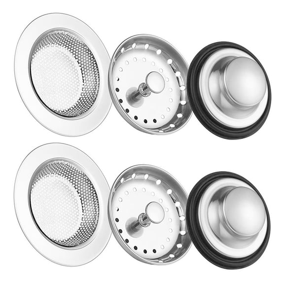 6Pcs Kitchen Sink Stopper Strainer, Stainless Steel Sink Plug Drain Filter Sieve Anti-Clogging Sink Filter Sieve Strainer, Perforated Drain Filter Sieve or Keep Water