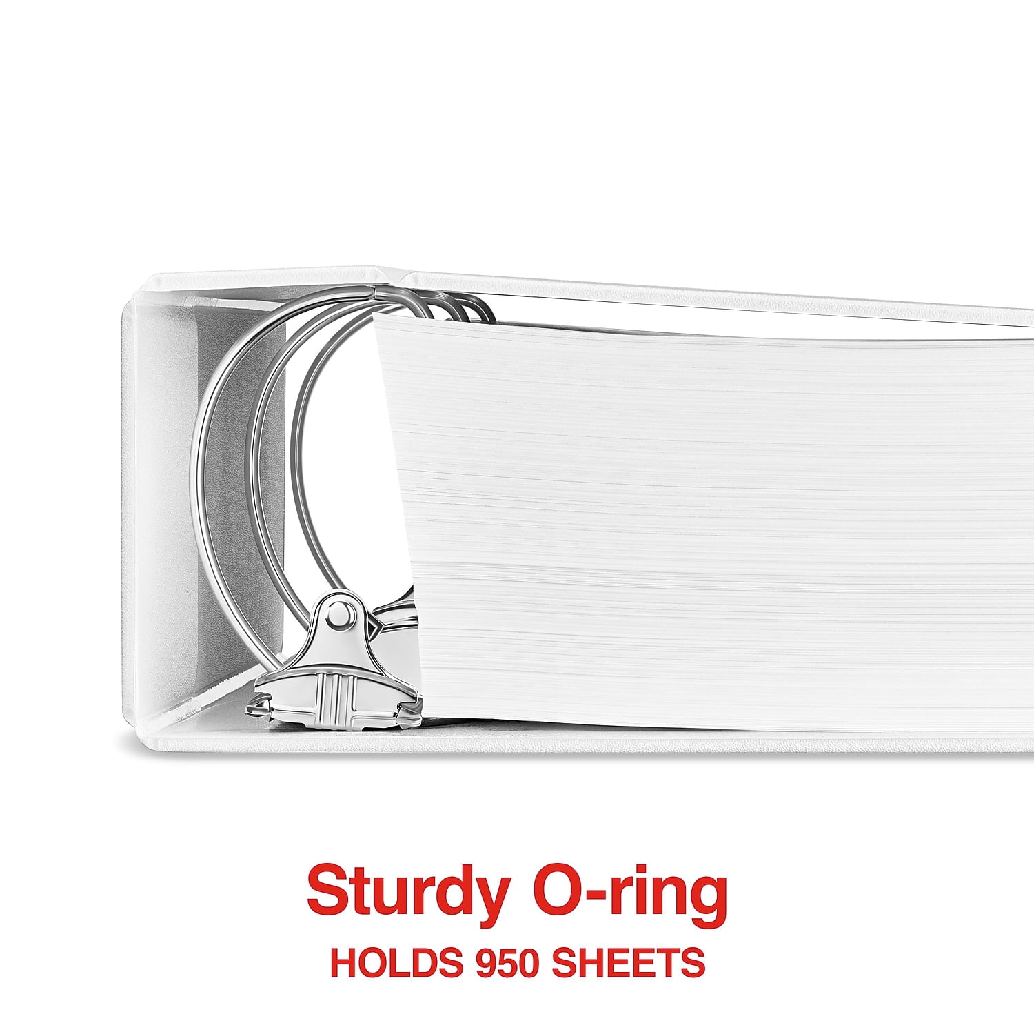 Staples Standard 5-Inch D 3-Ring View Binder White (26360-CC) 976179