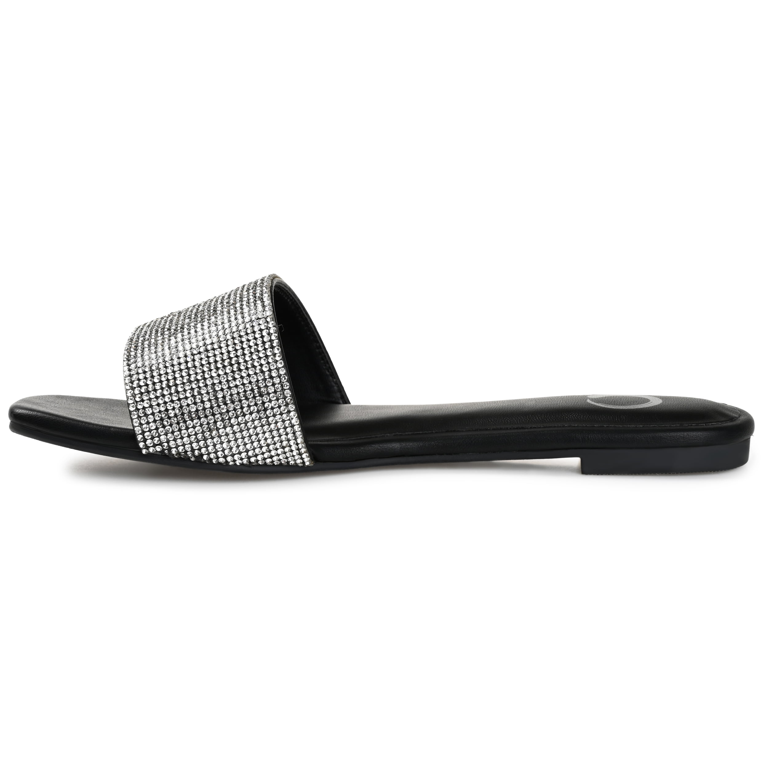 Journee Womens Grayce Slide Flat Evening Dress Sandals
