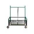 thumbnail image 1 of NPS Modern 4-caster Powder-Coated Steel Metal Table Assist Dolly in Brown, 1 of 15