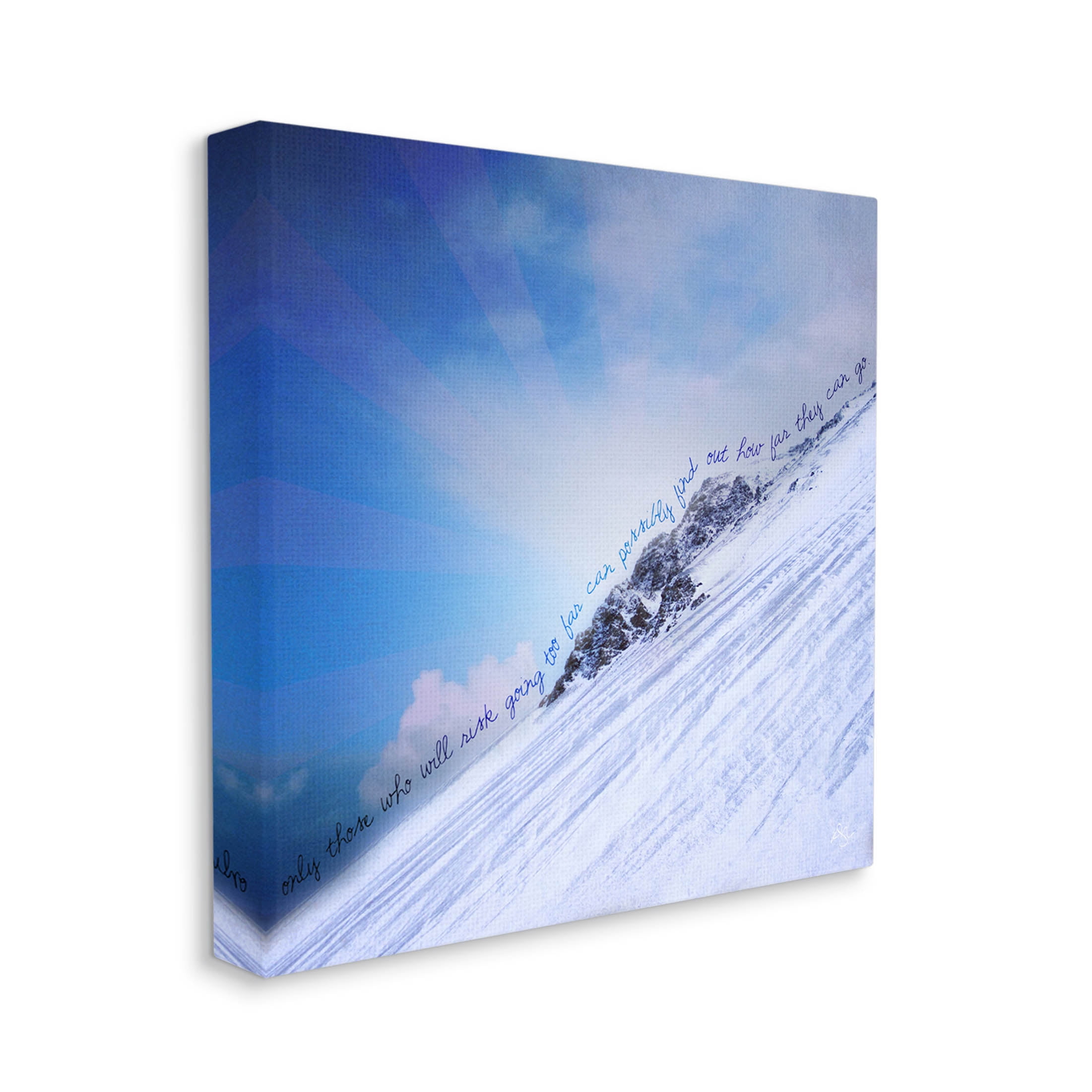 Stupell Industries How Far They Can Go Phrase Graphic Art Gallery Wrapped Canvas Print Wall Art, Design by K. Kaufman