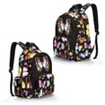 thumbnail image 2 of Xixirimido Colorful Butterfly Floral Print 17" Kids Backpack for Boys & Girls Large School Bags with Multi Pockets Elementary Middle High School Student Bookbag, 2 of 8
