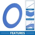 thumbnail image 4 of Cinta de pintor Unique Bargains, fácil de quitar, cinta de enmascarar Master Tape 140U azul, 0.06 pulgadas x 52.5 yardas, 4 of 6