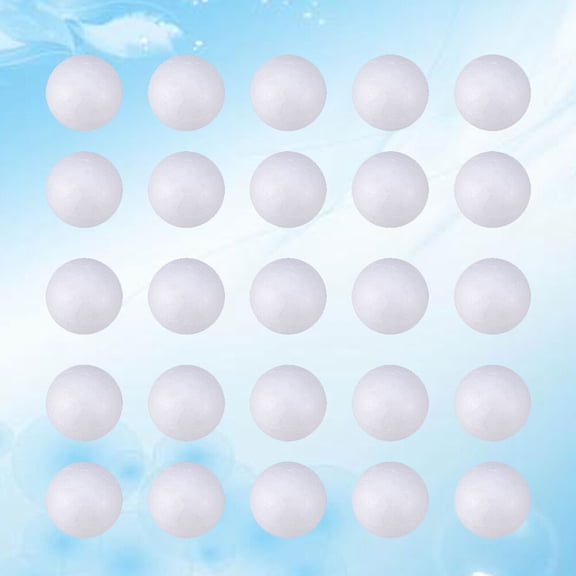 GOOHOCHY White Polystyrene Balls for Adornment Solid Round Spheres Craft DIY Perfect for Decorations 2 5cm
