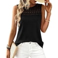 thumbnail image 3 of BTFBM Tank Top for Women Sleeveless Shirts Waffle Knit Vest Crew Neck Casual Outfits Loose Blouses Summer Tops, 3 of 7