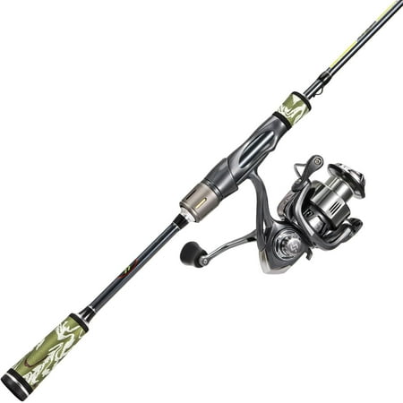 BD Fishing Rod and Reel Combos Spinning & Casting Fishing Combo 30Ton+24Ton Graphite 2 Pc Fishing Poles with SuperPolymer Handle "S" Style Hook Keeper