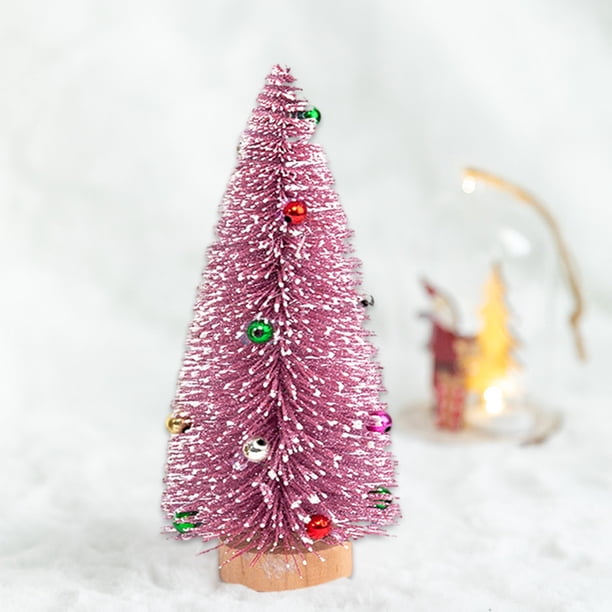Adorno de árbol de Navidad rosa (altura 25cm)
