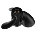 thumbnail image 5 of 362B641080 compatible for Tohatsu compatible for 9.9-20 horsepower 9.25 x 9.8 Aluminum Outboard Propeller 14 Spline Tooth 3 Blades Standard Rotation Black, 5 of 6