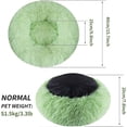 thumbnail image 2 of Dog Bed,Calming Cat Beds Small Washable Pet Bed Round Plush Donut Puppy Bed Dog Cushion Machine washable Fruit green (40cm*20cm), 2 of 4