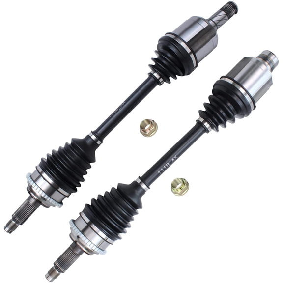 Detroit Axle - Front 2pc CV Axles for 06-09 Ford Fusion, 03-08 Mazda 6, 06-09 Mercury Milan, 2003 2004 2005 2006 2007 2008 2009, Left and RightCV Axle Shafts Assembly Replacement