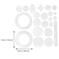 thumbnail image 2 of 1 Set 22pcs Multifunction Drawing Kit Creative Drawing Tools (Transparent), 2 of 9