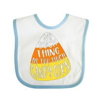 Inktastic Halloween No Such Thing as Too Much Candy Corn Boys or Girls Baby Bib