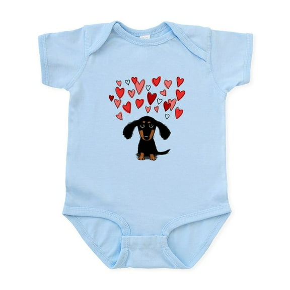 CafePress - Doxiehearts Body Suit - Baby Light Bodysuit, Size Newborn - 24 Months