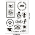 thumbnail image 6 of Graduate Congratulate Clear Stamps for Cards Making Graduation Season Clear Stamp Seals Transparent Stamps for DIY Scrapbooking Photo Album Journal Home Decoration DIY, 6 of 8