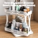 thumbnail image 5 of Organizador de especias giratorio | Gabinete de almacenamiento de cocina ABS expandible de 2 niveles, giratorio de 360°, estantes deslizantes, blanco, 11.8"x8.5"x6.5", solución de encimera que, 5 of 8