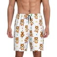 thumbnail image 1 of Balery Tigers go in for Sports Pantalones cortos de pijama de punto de algodón para hombre con cinturilla y bolsillos-4X-Large, 1 of 6