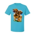 thumbnail image 2 of Wild Bobby, Golden Retriever Dog Portrait, Dog Lover, Men's Graphic Tees, Light Turquoise, X-Large, 2 of 3