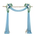 thumbnail image 1 of Guardoinrt 2pack/lot Artistic Style Arch Drape Fine Stitching Polyester For Wedding Decor Lint-free Reusable Light  Blue, 1 of 6