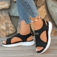 thumbnail image 2 of Dakaela Womens Orthopedic Sandals Ladies Recovery Sport Slip on Walking Shoes Comfortable Arch Support Summer Beach Casual Sandal for Plantar Fasciitis Black 6.5, 2 of 6