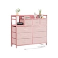 thumbnail image 2 of Cómoda mesa de TV con power outlet, dormitorio cómoda con 9 cajones, suitable para sala de estar y hallway, 2 of 8
