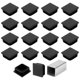 thumbnail image 1 of Uxcell 1 9/16" (40mm) Bouchons d'extrémité de tube carré, 32 pièces Bouchons de trou en plastique pour tube métallique, Noir, 1 of 1