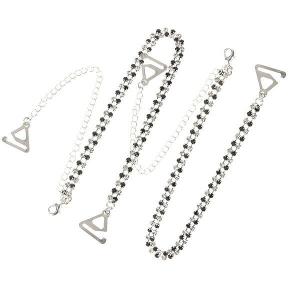 Milisten Strap Clips Bras Bra Straps Black 1 Pair