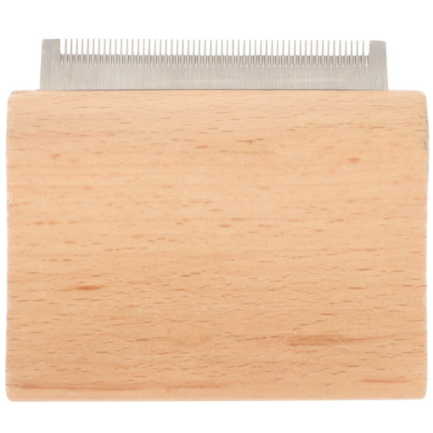 Cepillo de madera para el cuidado del pelaje, herramienta profesional para quitar el pelo suelto de las mascotas, cepillo de madera y metal.