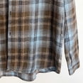 thumbnail image 6 of Lmueinov Plaid Long Sleeve Shirts for Men Lightweight Button Down Cover Up Workout Shirts Loose Casual Turn Down Collar Checkered Tops For Hiking, 6 of 6