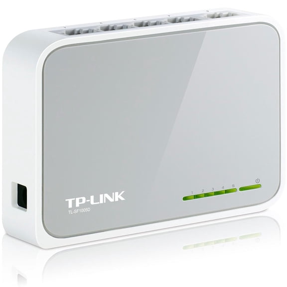 Switch TP-LINK TL-SF1005D 5 Puertos Fast Ethernet 10/100Mbps gris 1