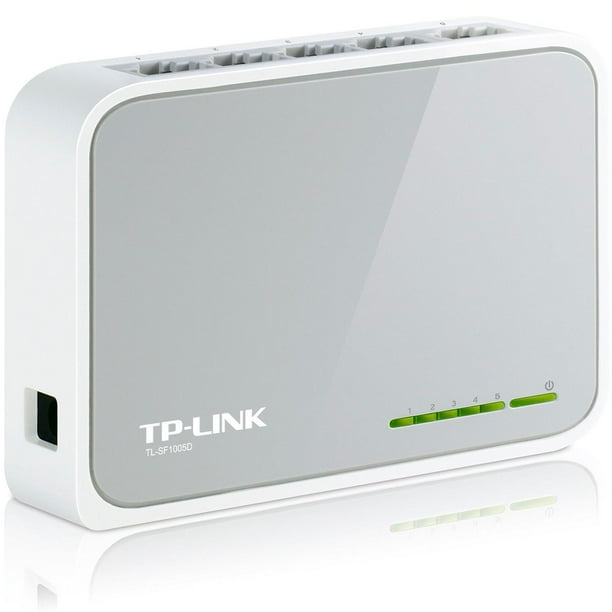 Switch TP-LINK TL-SF1005D 5 Puertos Fast Ethernet 10/100Mbps gris 1