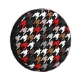 thumbnail image 3 of Xecao Houndstooth Green Red for Tire Covers: Waterproof, dust-proof, and universally fitting for trailers, SUVs, 3 of 8