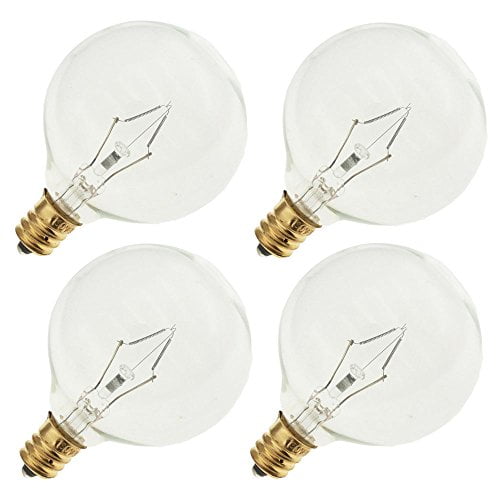 Industrial Performance 60G16.5/CL 130V, 60 Watt, G16.5, Candelabra Screw (E12