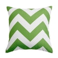 thumbnail image 1 of Quality Home Oxford Basketweave Chevron Print Pillow - Insert Not Included - Green - 18" x 18" - (2 Pillow Covers), 1 of 3