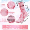 thumbnail image 4 of Bocaoying 4 Pairs Women's Non Slip Grip Socks - Secure Non-Skid for Yoga, Pilates, Barre, Hospital, Tie-Dye Crew Socks - Fits US Size 6-8, 4 of 8