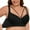 Black, variant on Women’s Plus Plus Size Front Closure Lace Bra Wirefree Full Coverage Bra for Heavy Bust, Adjustable Straps & Back Closure Beige XXXXXXXXL
