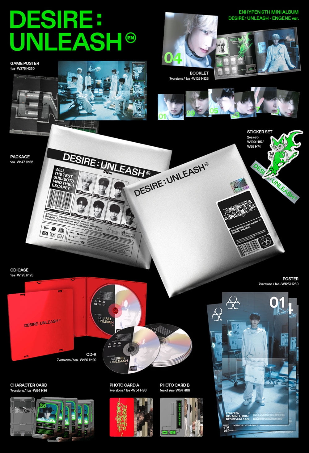 ENHYPEN - [DESIRE : UNLEASH] 6th Mini Album YOU Version