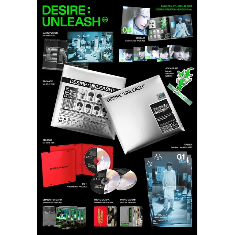 ENHYPEN - [DESIRE : UNLEASH] 6th Mini Album ENGENE RANDOM Version