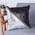 thumbnail image 5 of Ludlz oFloral Decorative Throw Pillow Cover Flower Vintage Black and White FlowerPillow Case Square Cushion Cover for Sofa Couch Home Car Bedroom Living Room Decor, 5 of 6