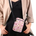 thumbnail image 4 of HELLHERO Love Guinea Pig Pattern Crossbody Bag with Double Zipper Small Crossbody Purse Vintage Polyester, 4 of 7
