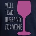 thumbnail image 3 of CafePress - Husband For Wine Sweatshirt (Dark) - Classic Crew Neck Sweatshirt, 3 of 4
