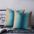 thumbnail image 2 of Teal Green Khaki Ombre 20x20 Pillow Covers Set of 2, Modern Abstract Art Gradient Throw Pillow Covers Decorative Couch Cushion Case, Microfiber Square Pillowcases for Bedroom Car Living Room, 2 of 7