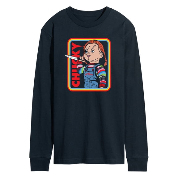 Chucky - Retro Chucky & Knife - Men's Long Sleeve T-Shirt
