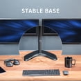 thumbnail image 4 of VIVO Black Dual Monitor Articulating Desk Stand Mount, Fits Up to 32" Screens, 4 of 9
